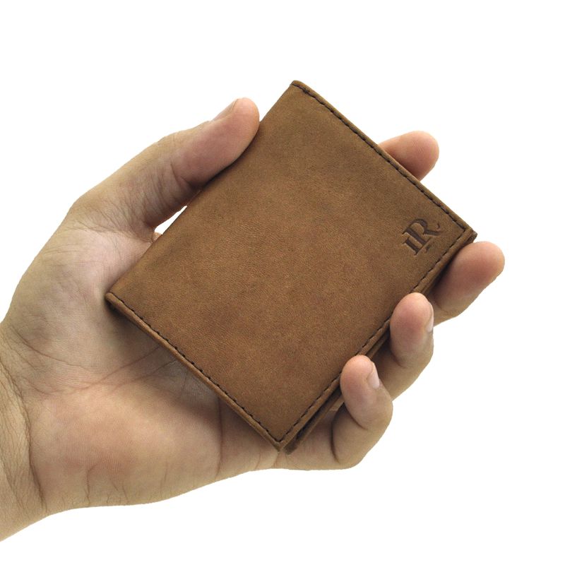 Carteira com aba Laroche Masculina em Couro - Whisky