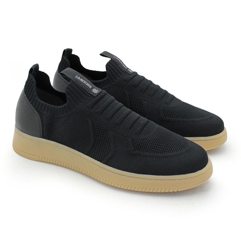 Sapatenis Masculino Apolo em Knit - Preto