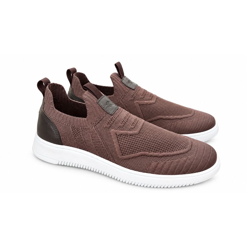 Sapatenis Laroche Apolo em Knit - Marrom E L