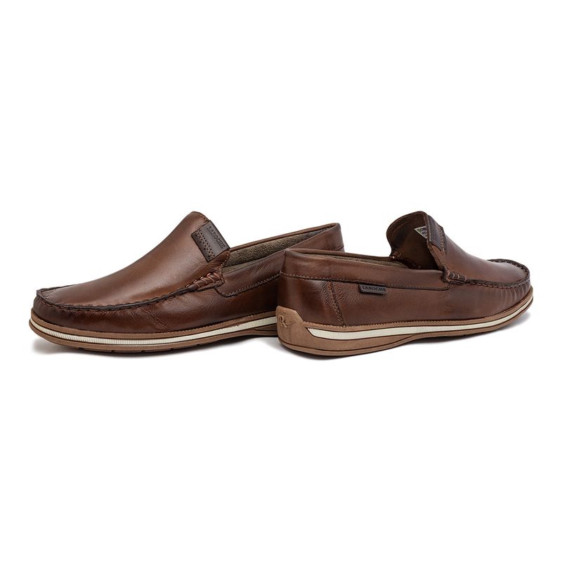 Mocassim Masculino Laroche Arpoador em Couro - Chocolate