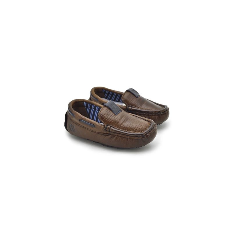 Mocassim Bali Babie de Couro - Brown