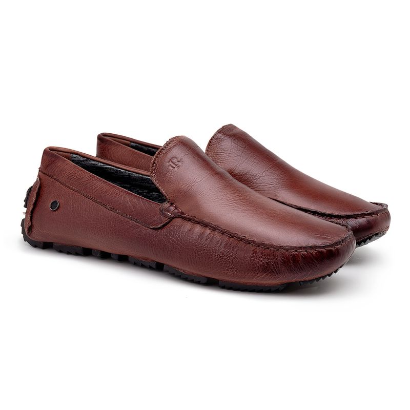 Mocassim Drive Laroche Bali em Couro - Brown