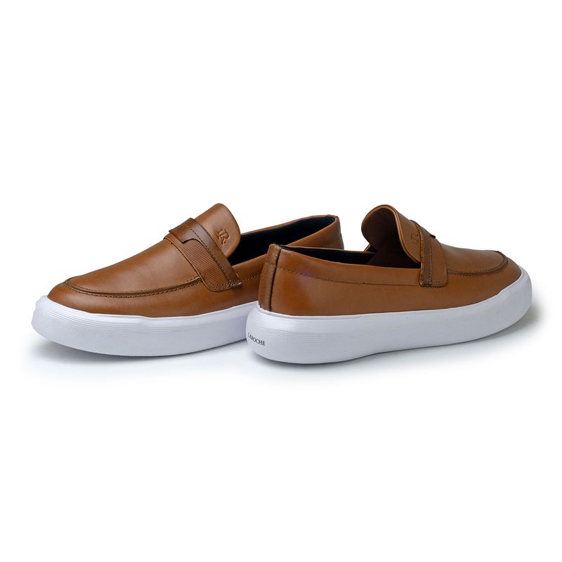 Slip On Cell Masculino em Couro - Whisky | Calçados Laroche
