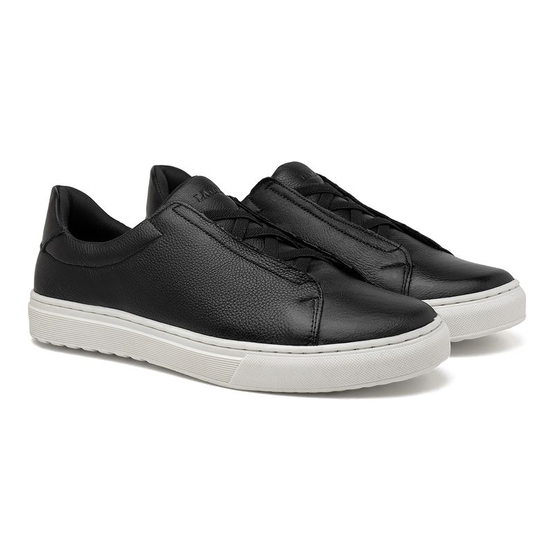 Sapatenis Masculino Laroche Connect x em Couro - Preto