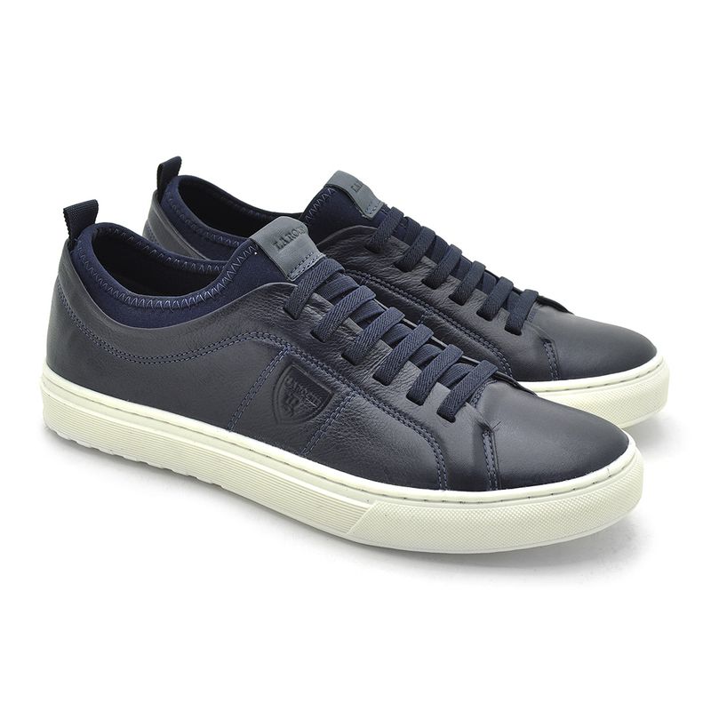 Sapatenis em Couro Casual Masculino Connect - Royal