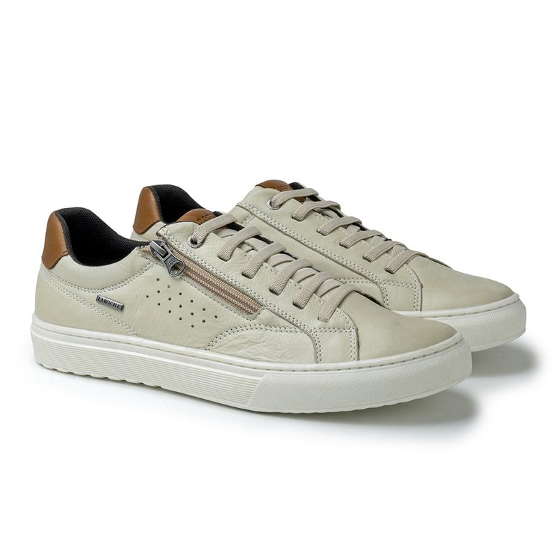 Sapatenis em Couro Casual Masculino Connect - Neve