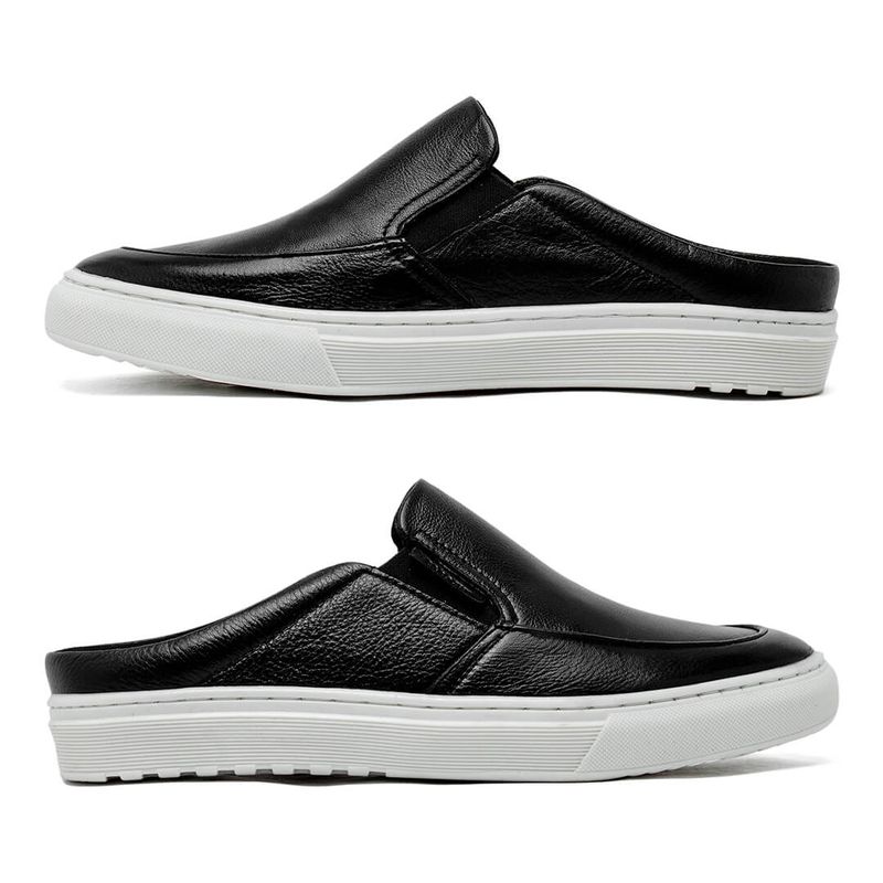 Mule Masculino Laroche Connect em Couro - Preto | Calçados Laroche