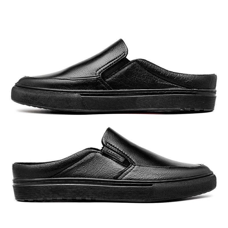 Mule Masculino Laroche Connect em Couro - Preto | Calçados Laroche