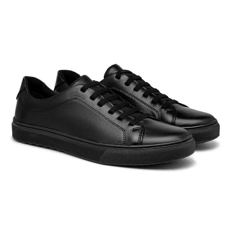 Sapatenis Masculino Laroche Connect em Couro - Preto