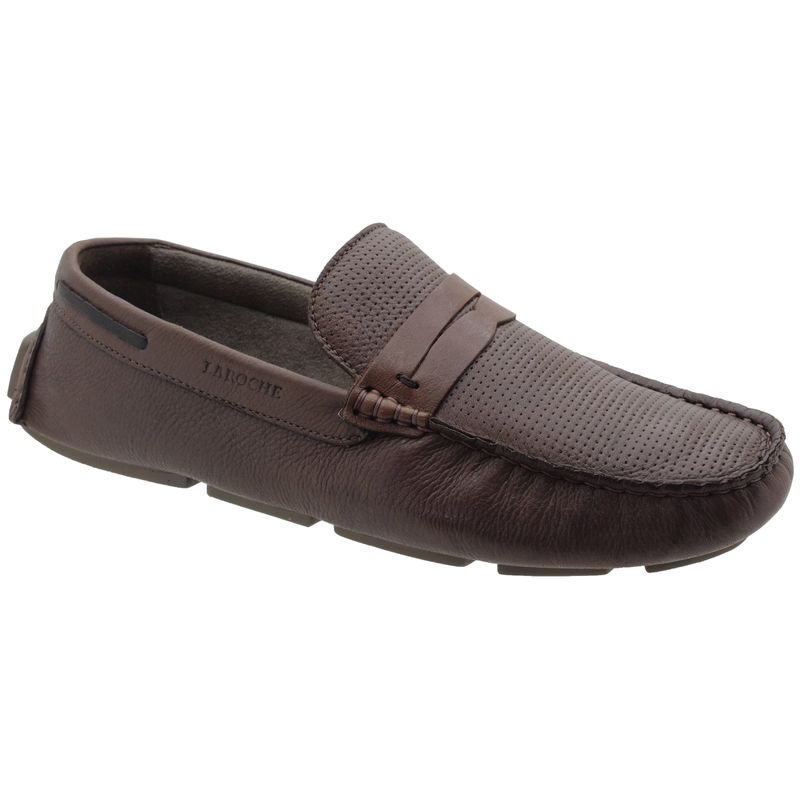 Mocassim Drive Creta em Couro - Conhaque E L