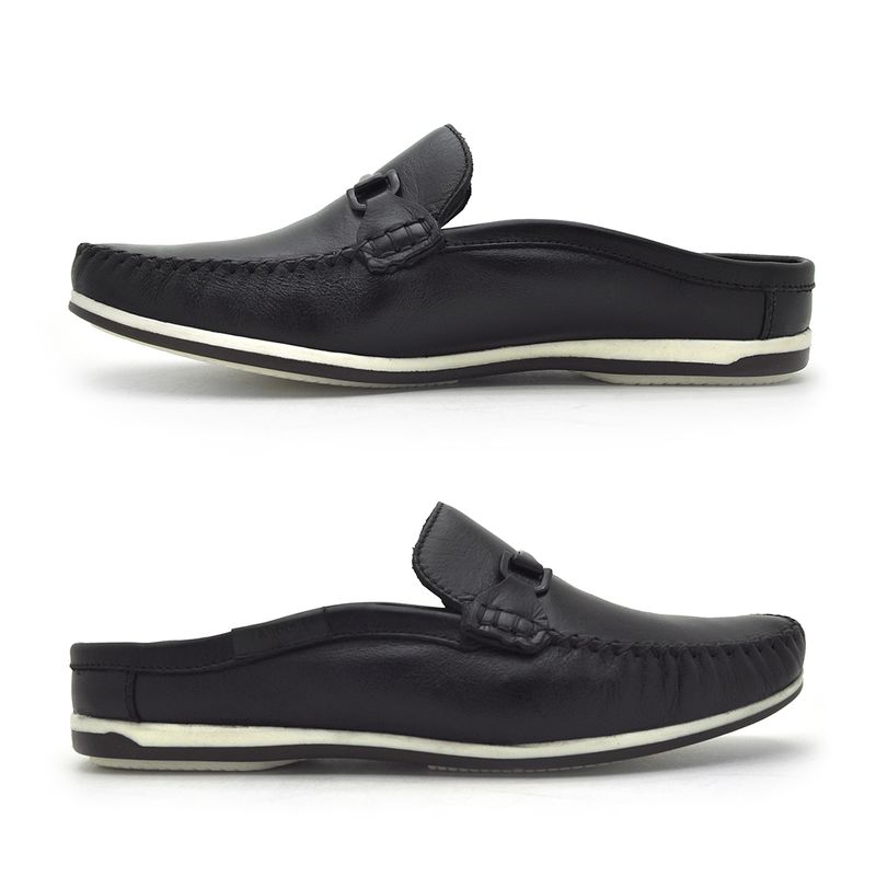 Mule Masculino Laroche Dumont em Couro - Preto | Calçados Laroche