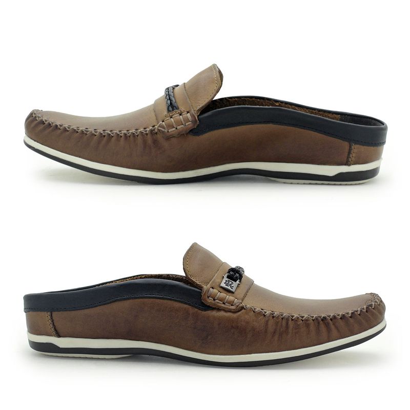 Mule Masculino Laroche Dumont em Couro - Whisky | Calçados Laroche
