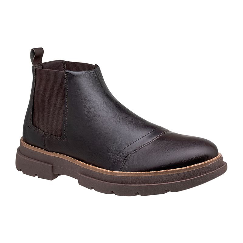 Bota Chelsea Laroche Everest em Couro - Café