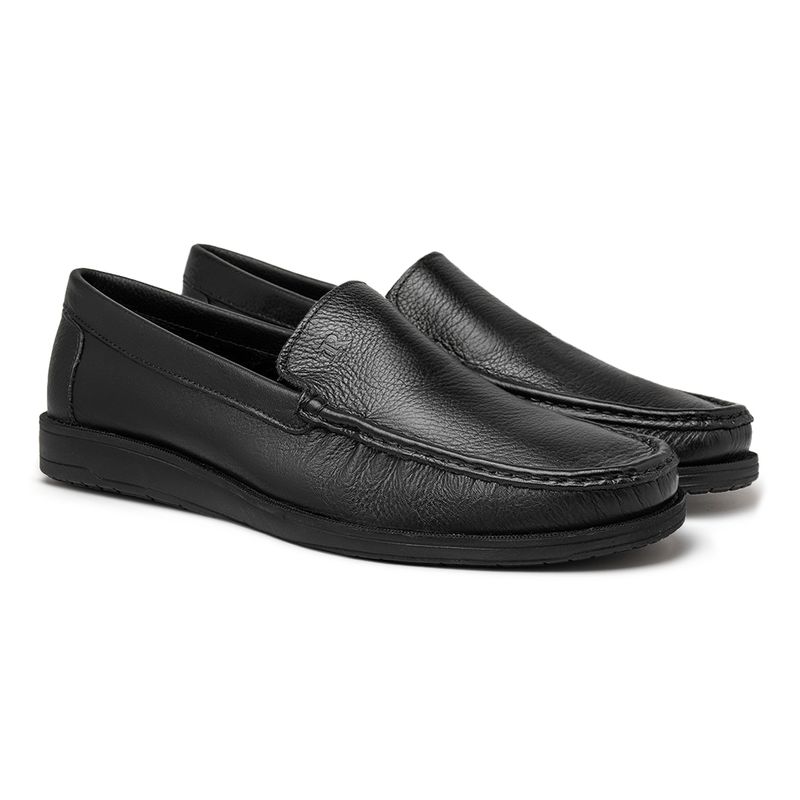 Mocassim Masculino Laroche Florença em Couro - Preto