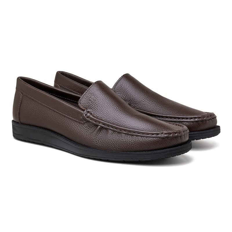 Mocassim Masculino Laroche Florença em Couro - Café