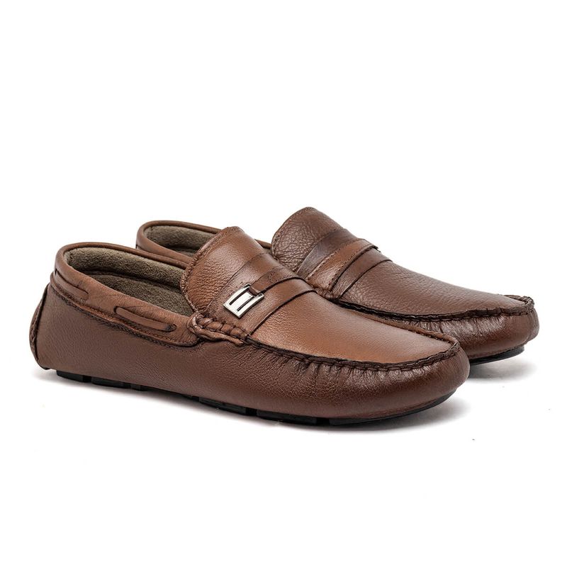 Mocassim Masculino Laroche Genova em Couro - Chocolate