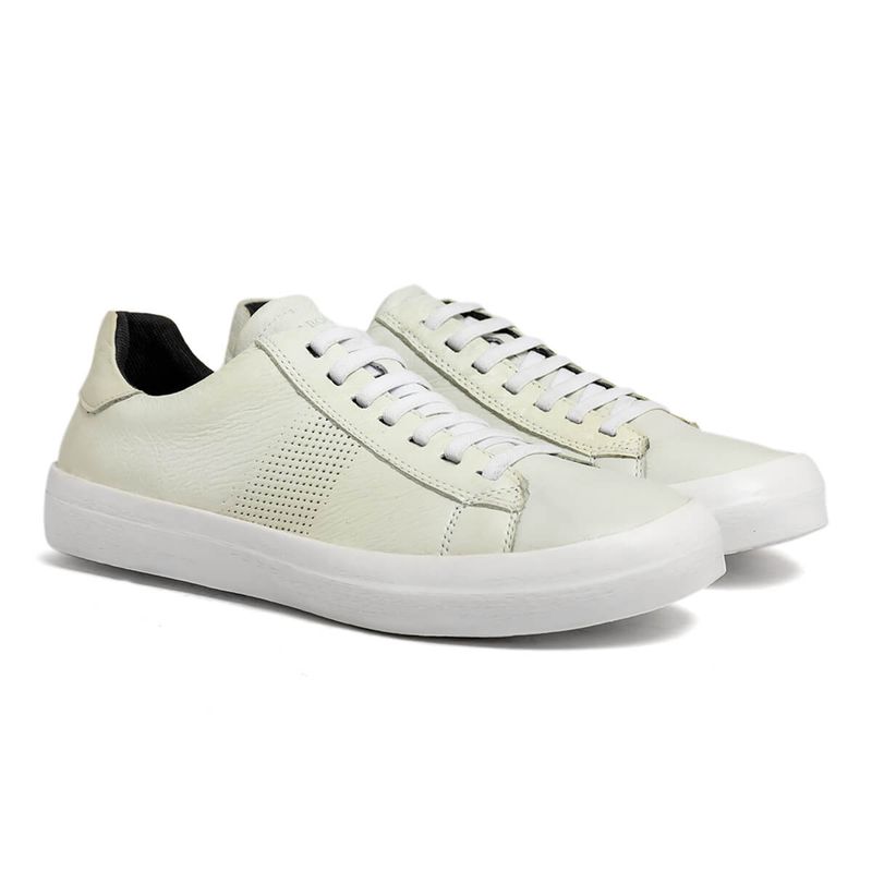 Sapatenis Laroche Golden em Couro - Off White E L