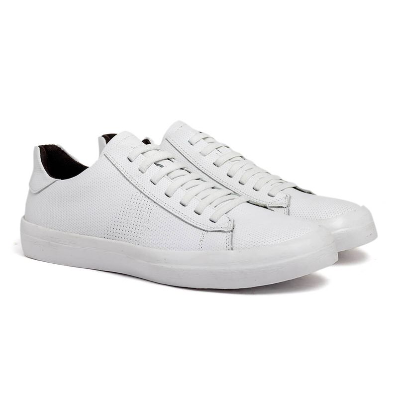 Sapatenis Laroche Golden em Couro - Branco E L