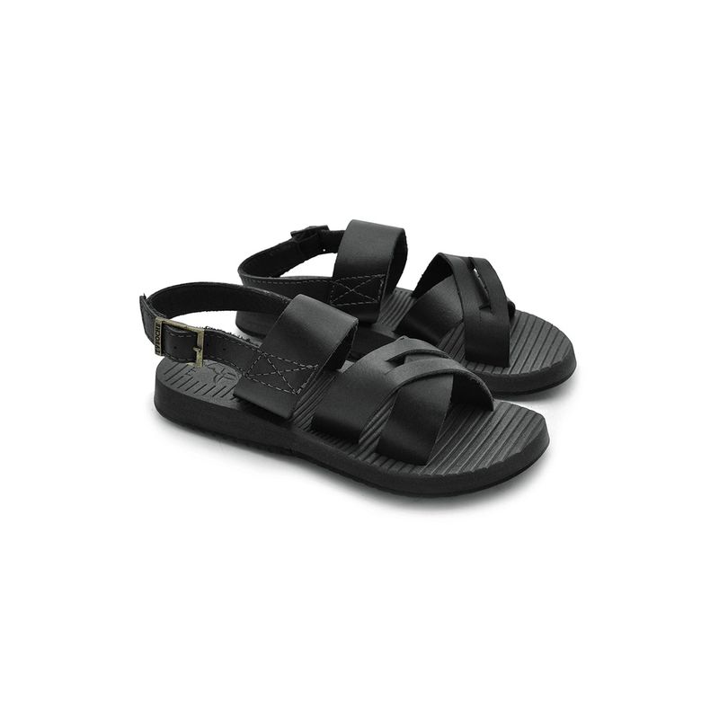 Sandália Infantil Toledo em Couro - Preto
