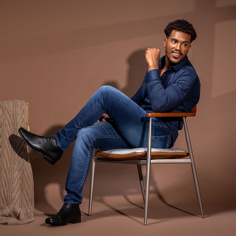 Jeans Masculino Sapato Social E CalÃ§a Jeans Sapato Social