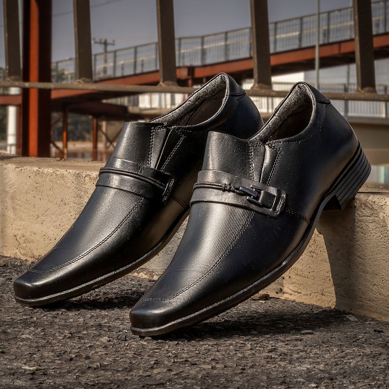 Sapato Masculino Social Fortaleza Couro - Preto | Calçados Laroche