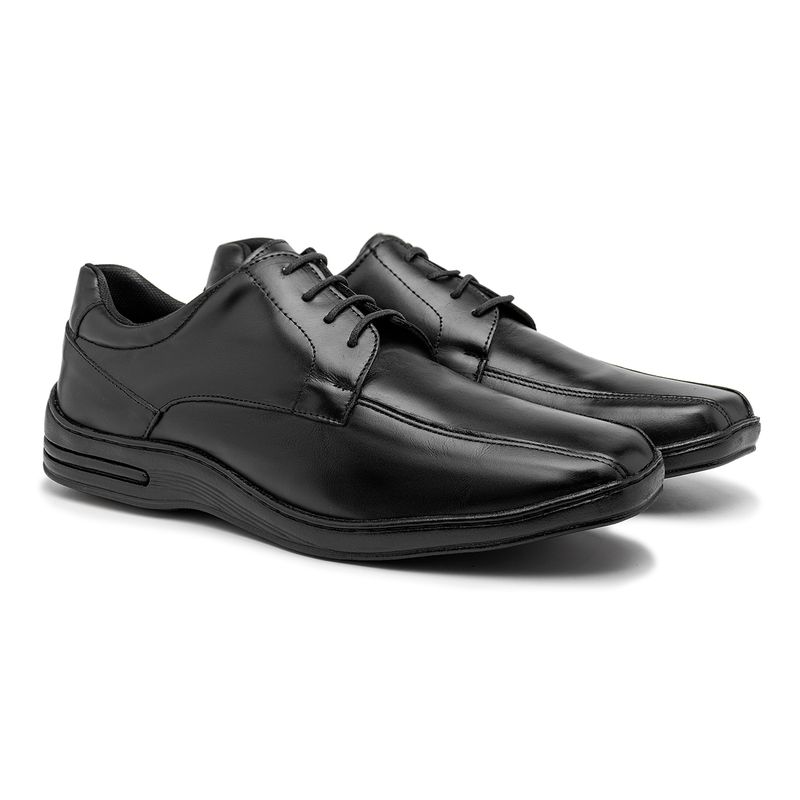 Sapato Masculino Laroche Confort em Couro - Preto