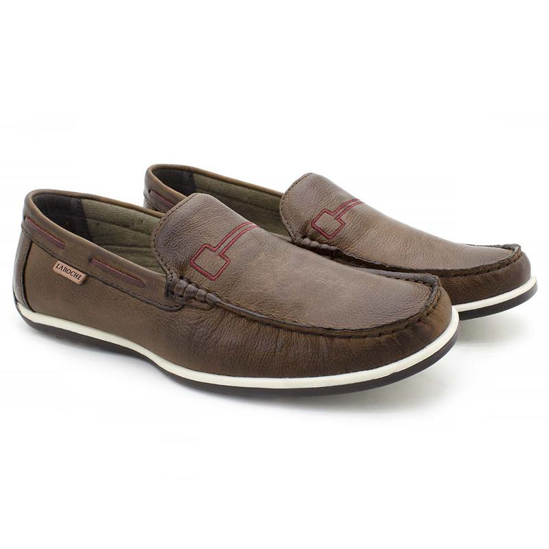 Mocassim Paraty em Couro - Chocolate