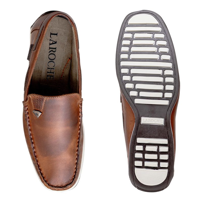 Mocassim Masculino Laroche Paraty em Couro - Brown | Calçados Laroche
