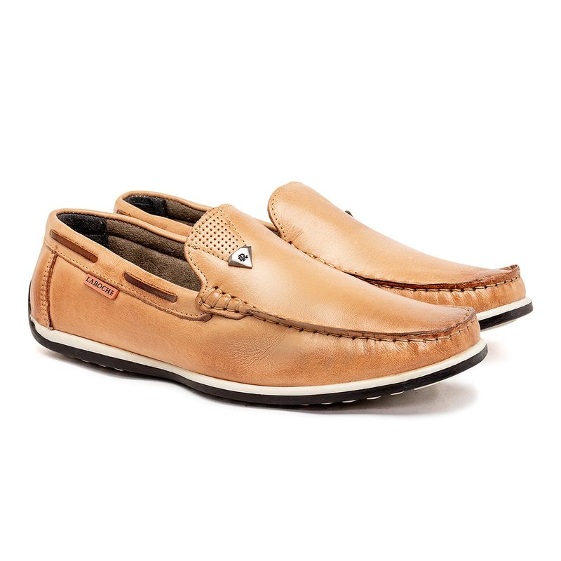 Mocassim Masculino Laroche Paraty em Couro - Areia