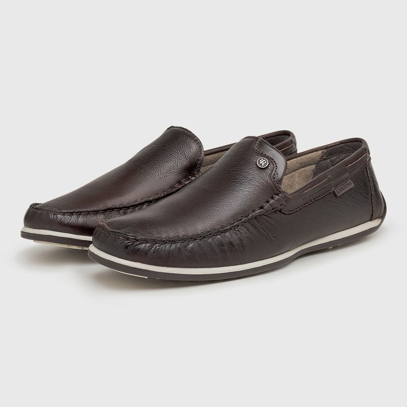 Mocassim Masculino Laroche Paraty em Couro - Café | Calçados Laroche