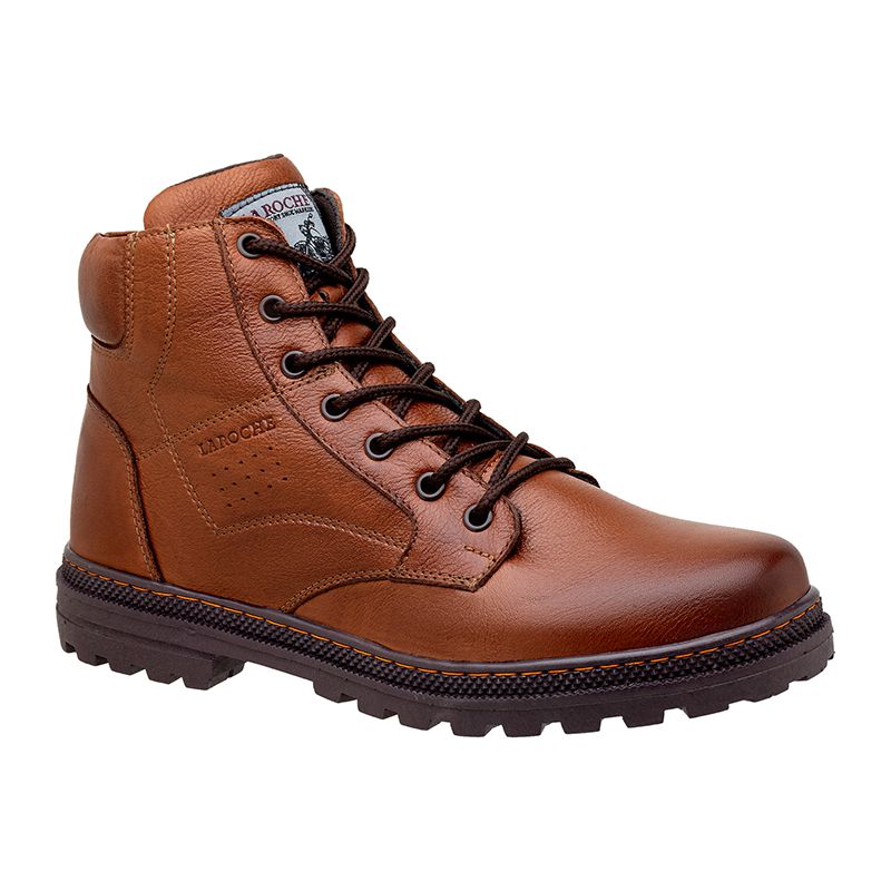 Bota Coturno Masculino Laroche Vacanza em Couro - Brown