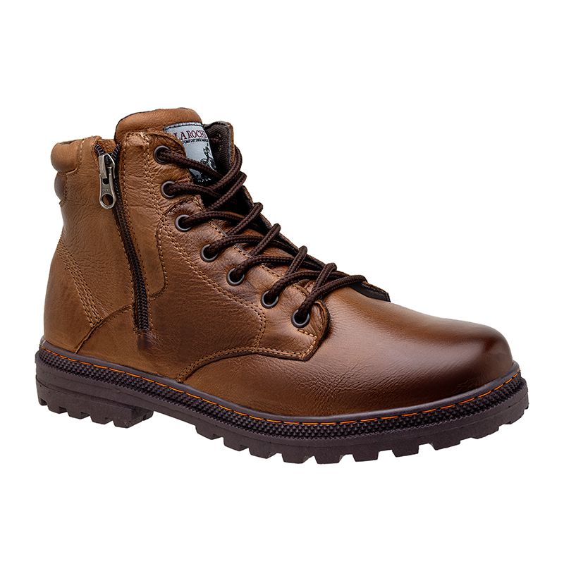 Bota Coturno Masculino Laroche Vacanza em Couro - Chocolate
