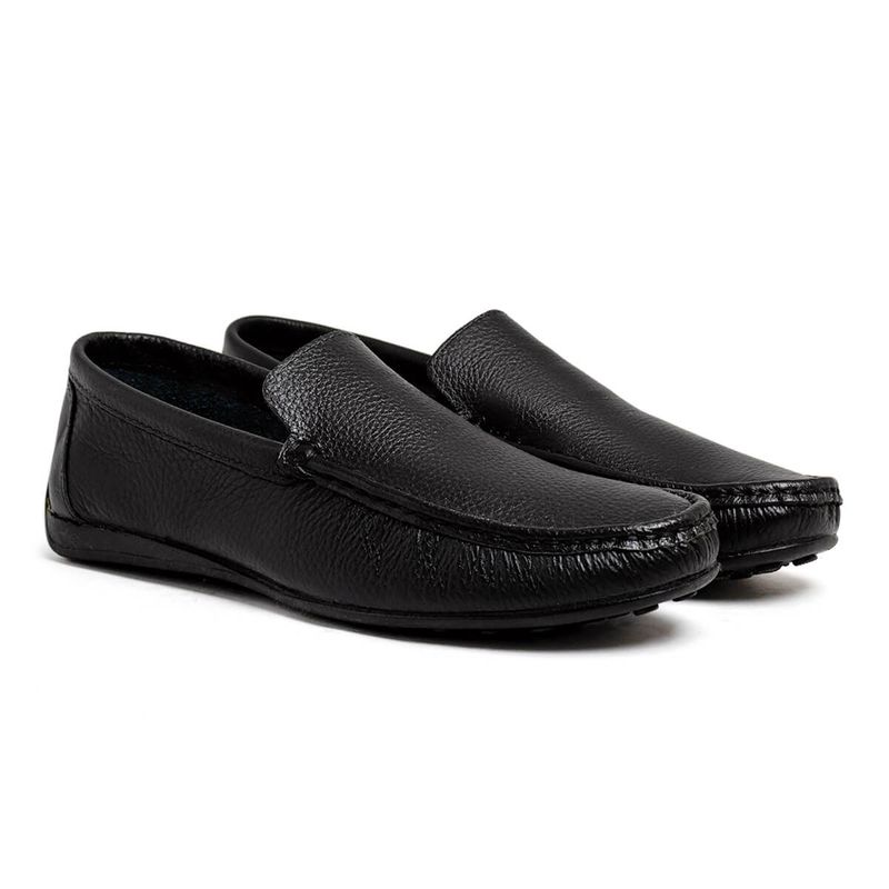 Mocassim Masculino Laroche Viena em Couro - Preto