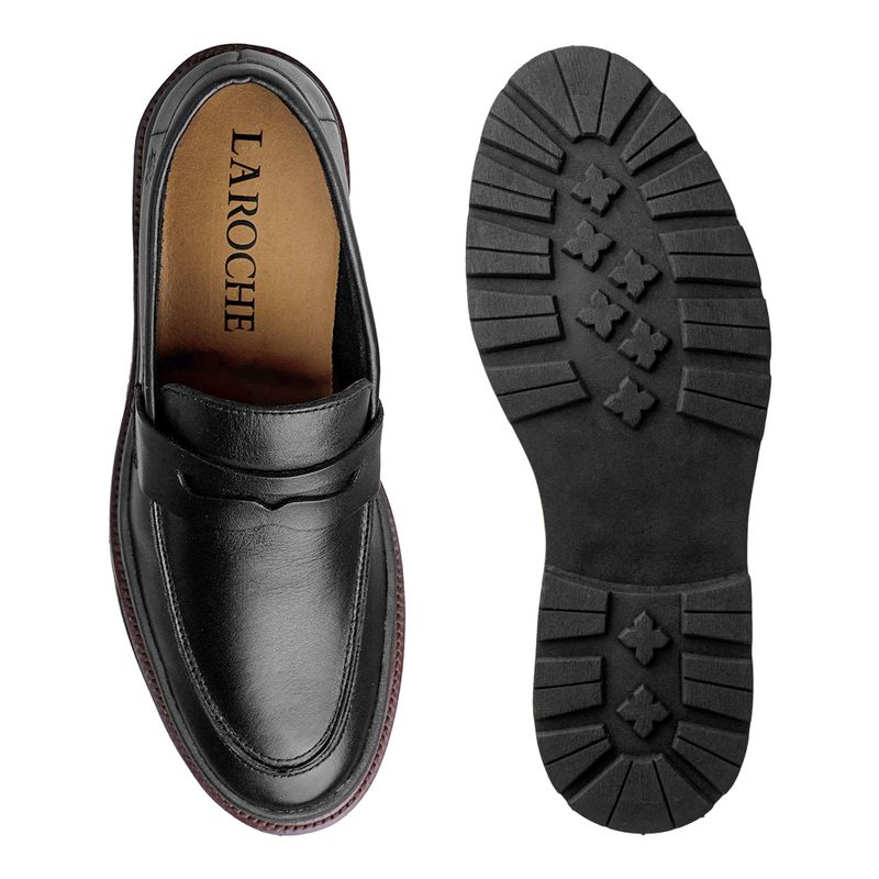Mocassim Loafer Masculino Londres em Couro - Preto | Calçados Laroche