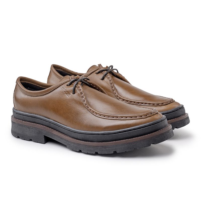 Sapato Cacareco Masculino Londres em Couro - Whisky