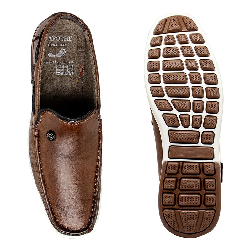 Mocassim Masculino Laroche Niteroi em Couro - Chocolate | Calçados