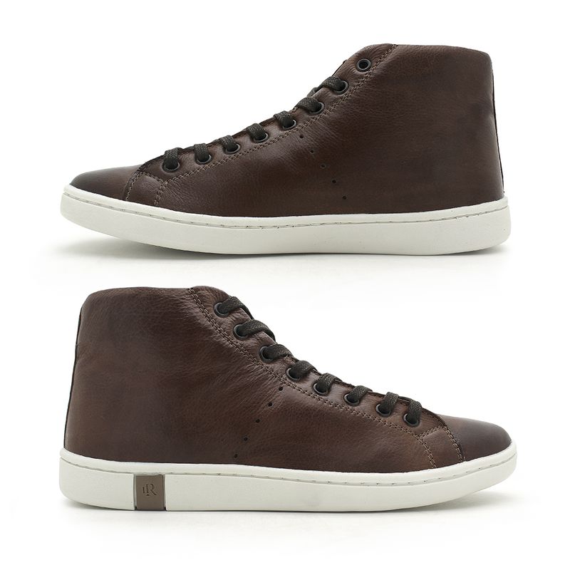 Sapatenis North em Couro Masculino - Brown/Whisky | Calçados Laroche