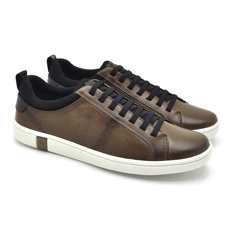 Sapatenis Casual em Couro Masculino North - Chocolate