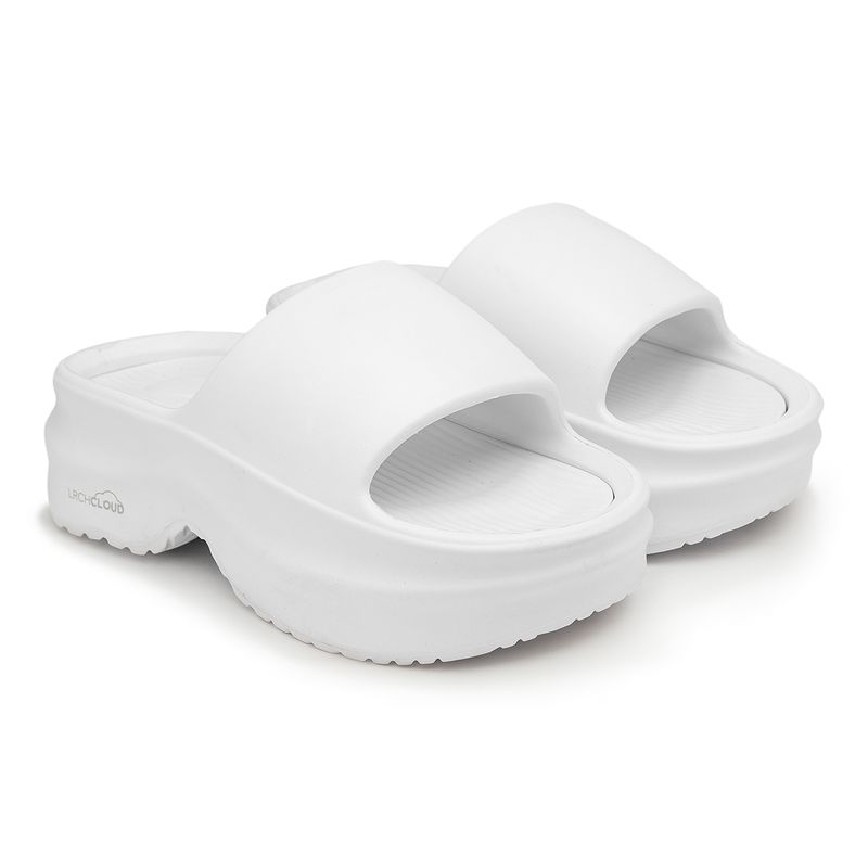 Sandália Nuvem Plataforma Feminina Laroche Cloud - Branco
