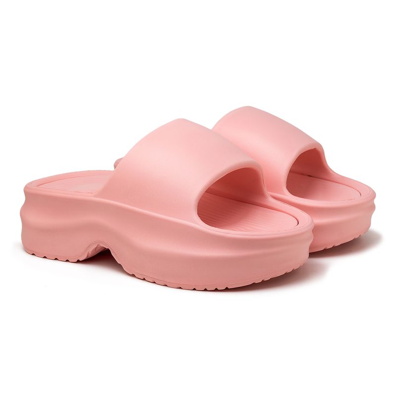 Sandália Nuvem Plataforma Feminina Laroche Cloud - Rosa