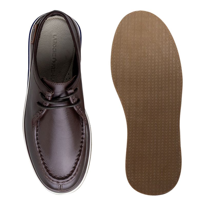 Mocassim Dockside Oasis em Couro - Café | Calçados Laroche