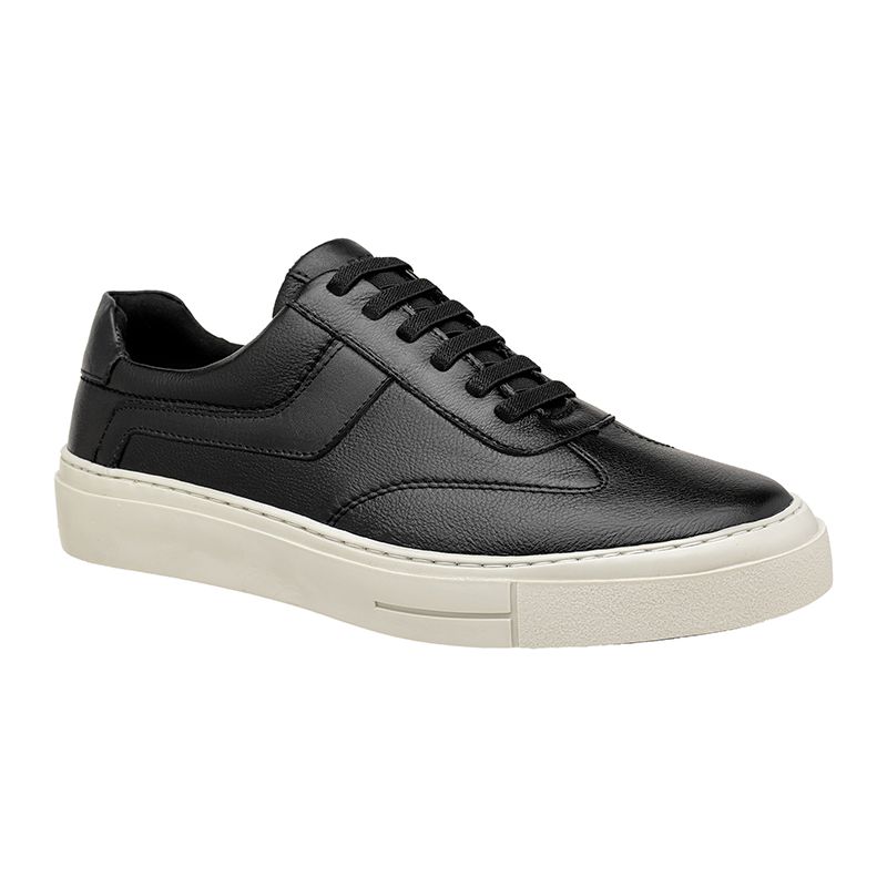 Sapatenis Casual Seul em Couro - Preto