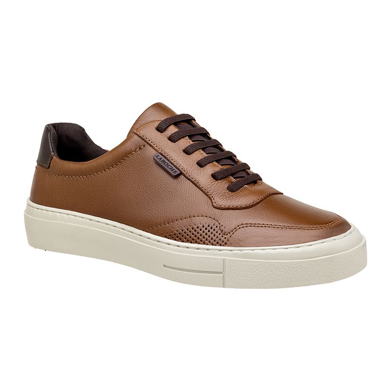 Sapatenis Casual Seul em Couro - Chocolate