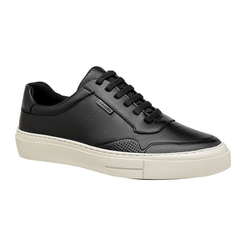 Sapatenis Casual Seul em Couro - Preto