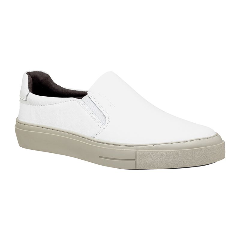Slip On Casual Laroche Seul em Couro - Branco