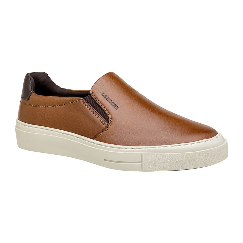 Slip On Casual Laroche Seul em Couro - Chocolate