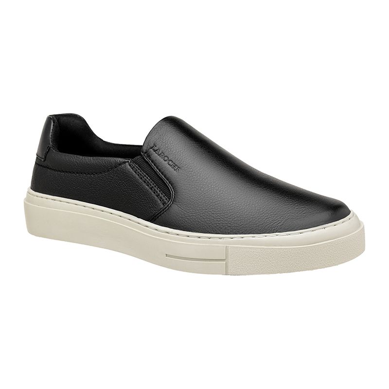 Slip On Casual Laroche Seul em Couro - Preto