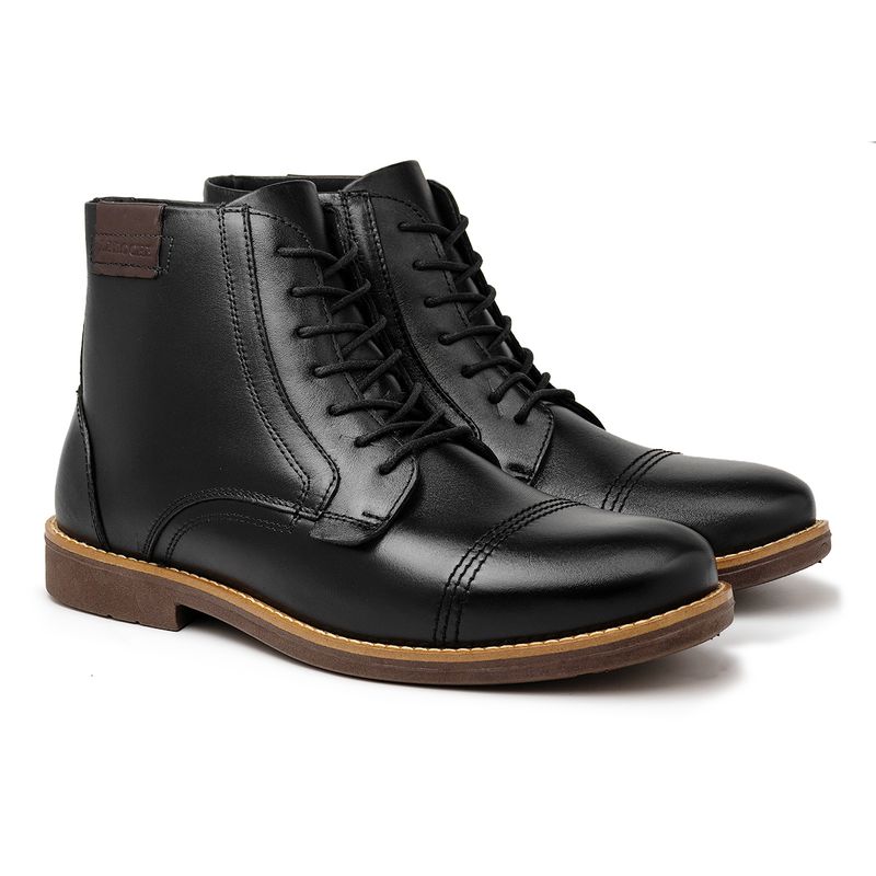 Bota Masculina Laroche Tenesse em Couro - Preto