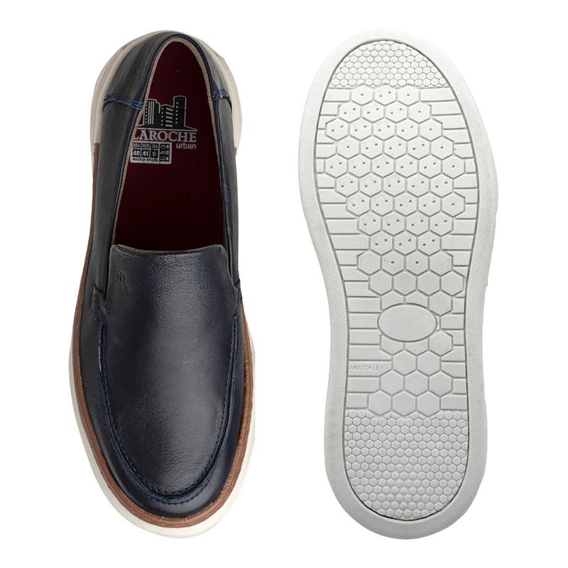 Slip On Iate Masculino Titanium em Couro - Royal | Calçados Laroche