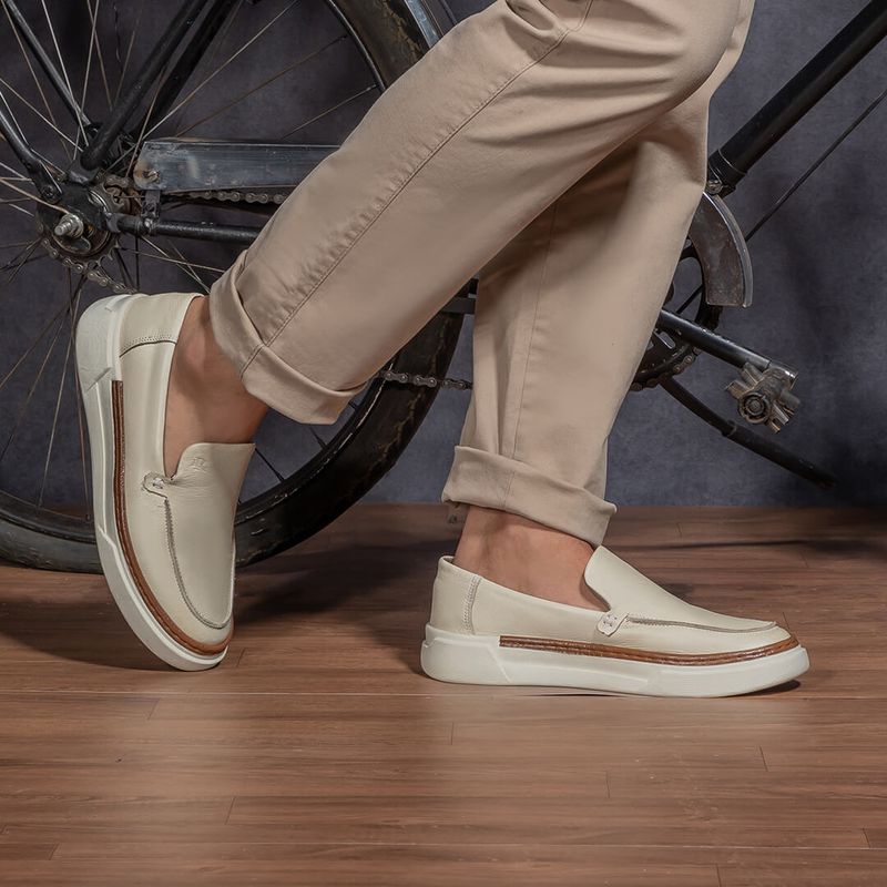 Slip On Iate Masculino Titanium em Couro - Neve | Calçados Laroche